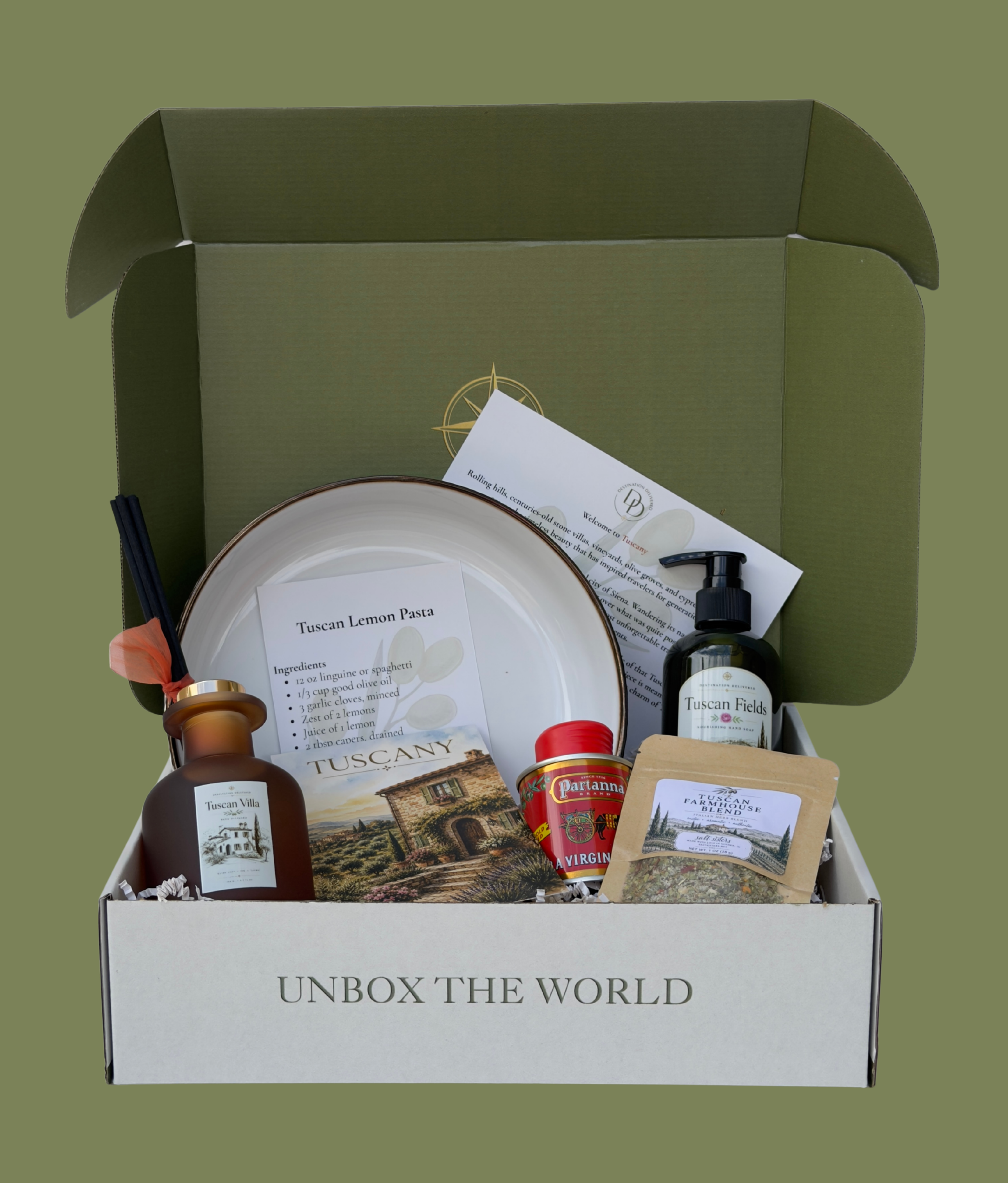 Tuscany Gift Box | Italian-Inspired Home & Gourmet Gift | Destination Delivered